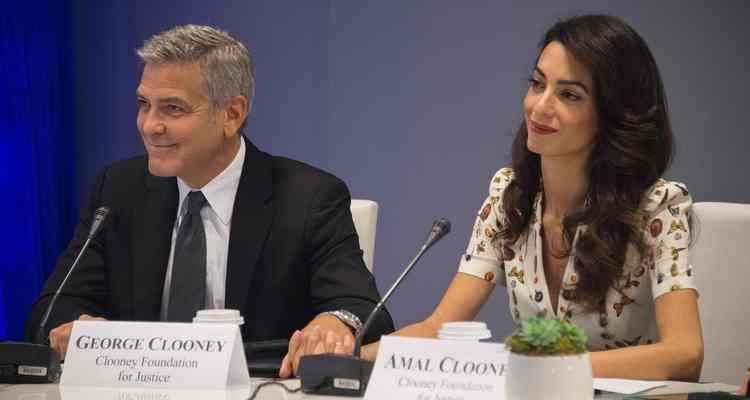 Amal e o ator se casaram em Veneza, em 2014