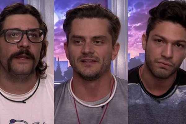 Ilmar, Marcos e Luiz Felipe se enfrentam no primeiro paredão triplo do BBB17