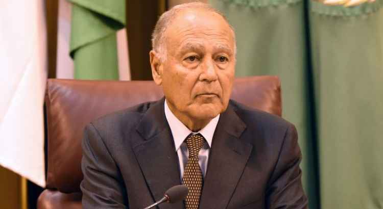 O chefe da Liga Árabe, Ahmed Abul Gheit