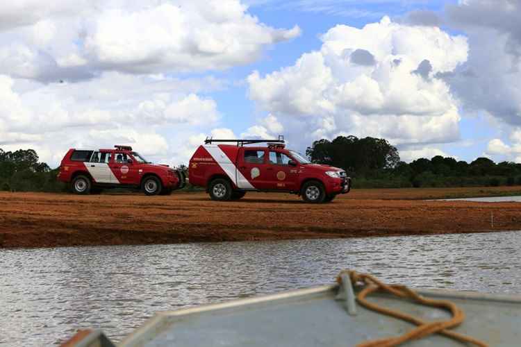 O corpo foi encontrado a 800m da margem do Rio Descoberto