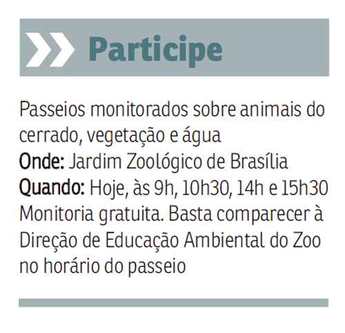 Quadro com informações sobre como participar da visitação ao zoológico