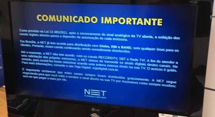 Até o momento não existe um acordo e os clientes de todas as cidades do DF e Entorno já estão sem poder assistir a esses canais