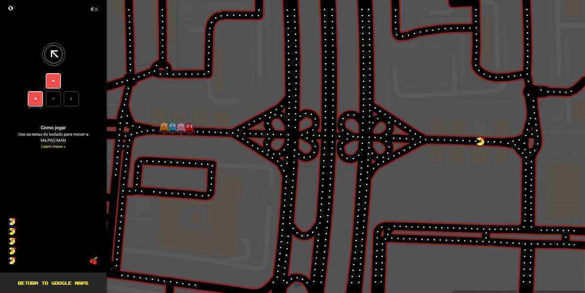 Google transforma Maps no jogo Pac-Man