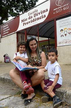 Tatyanna, com Lorenzo e Paola: 