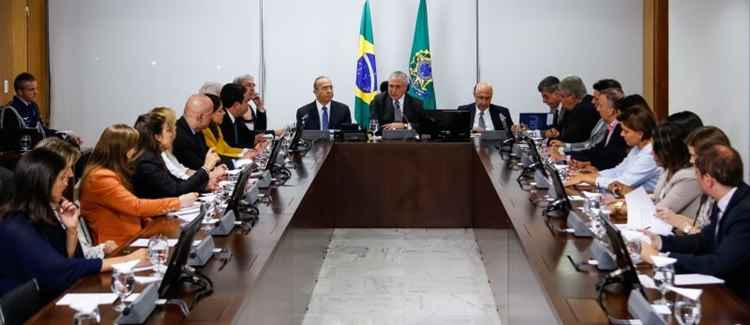 Em reunião no Palácio do Planalto, Temer recebeu a bancada feminina da Câmara: definição sobre a situação das aposentadorias das mulheres ficou para hoje