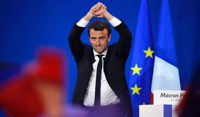 'Encarnarei, em nome de vocês, a voz da esperança para nosso país e 
para a Europa', disse Macron