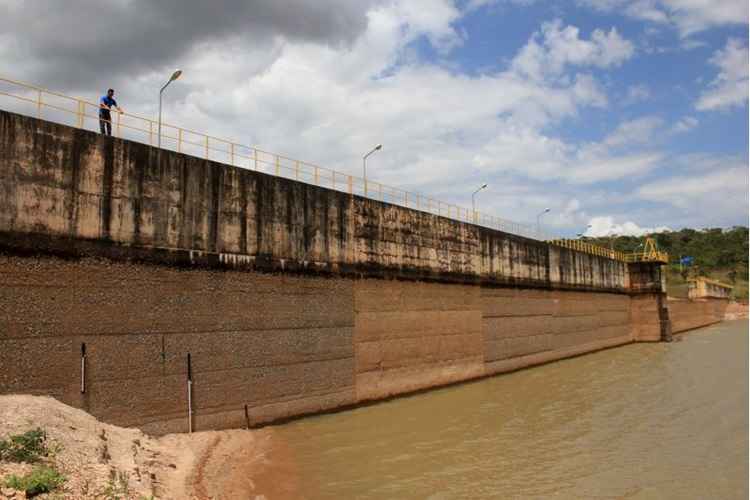 A Barragem do Rio Descoberto, na BR-070, uma das que abastece o DF