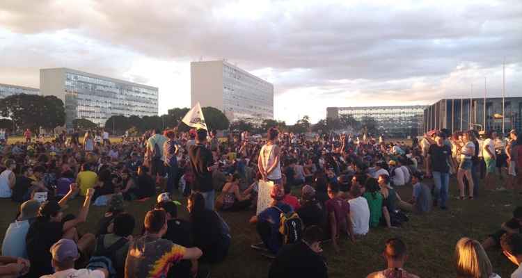 Segundo a PM, cerca de 500 manifestantes participaram do ato