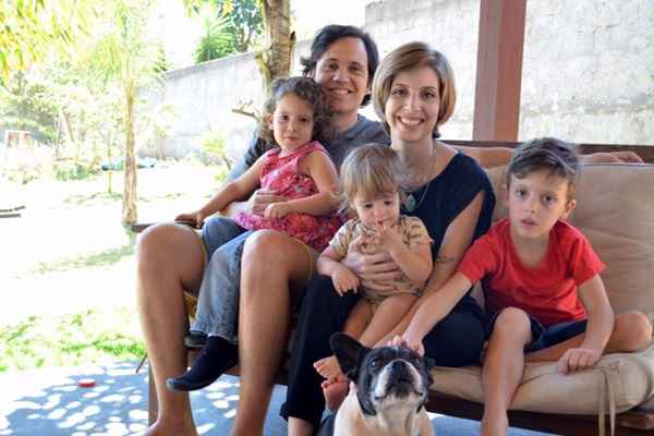 LuÃ­za Diener, 32 anos, mÃ£e de Benjamin, 6 anos, ConstanÃ§a, 4, e Guadalupe, 1,  autora do blog Potencial Gestante (potencialgestante.com.br)