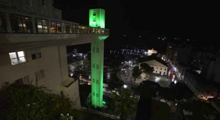 Hoje é comemorado o Dia Nacional de Combate ao Glaucoma. Em Salvador, o Elevador Lacerda ficará iluminado de verde