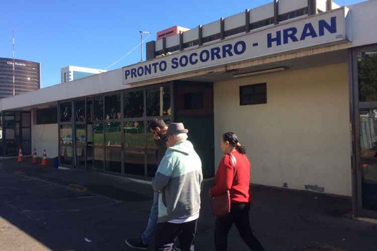 Na Emergência do Hospital Regional da Asa Norte (Hran), somente o ambulatório atendia pacientes. E todos eles deviam ter horário prévio marcado