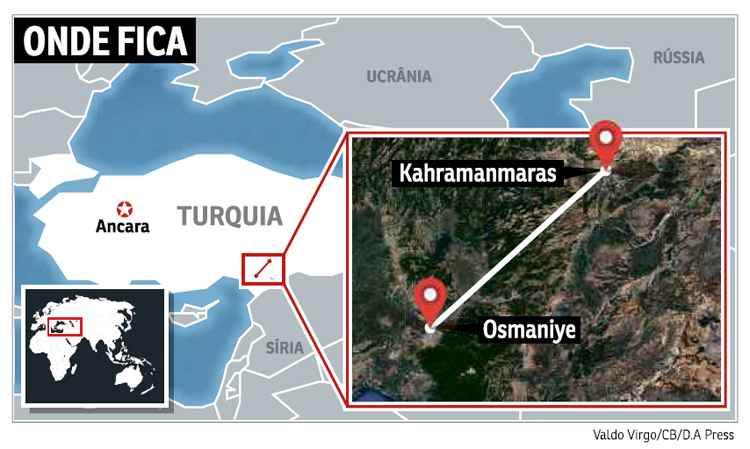 Mapa mostra onde fica a região visitada pela reportagem