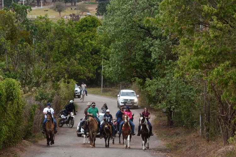 Grupo fez uma cavalgada em um percurso de 12 quilômetros, entre a Granja do Torto e o Lago Norte