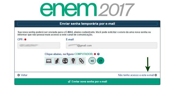 Em 20 de outubro, data a partir da qual os inscritos no Exame Nacional do Ensino Médio (Enem) poderão consultar o local de prova, será preciso número de CPF e senha para o acesso à Página do Participante.