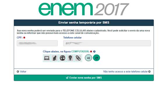 Em 20 de outubro, data a partir da qual os inscritos no Exame Nacional do Ensino Médio (Enem) poderão consultar o local de prova, será preciso número de CPF e senha para o acesso à Página do Participante.