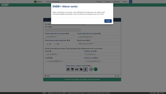 Em 20 de outubro, data a partir da qual os inscritos no Exame Nacional do Ensino Médio (Enem) poderão consultar o local de prova, será preciso número de CPF e senha para o acesso à Página do Participante.