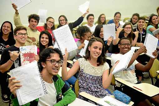 Véspera de exame, momento de relaxar: pela primeira vez , as provas terão  intervalo de uma semana, para poupar estudantes