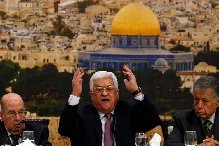 Abbas disse que Israel interrompeu os acordos de Oslo de 1990 sobre a autonomia palestina