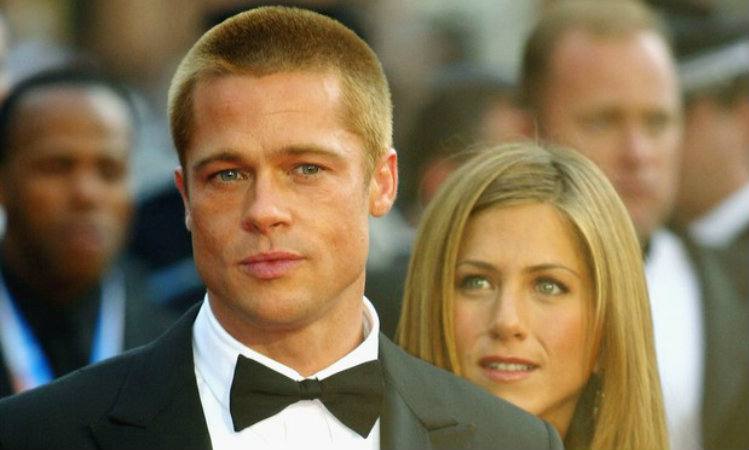 Jennifer Aniston e Brad Pitt no festival de Cannes, em 2004