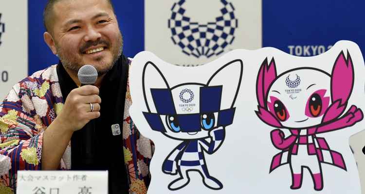 O designer Ryo Taniguchi deu vida aos mascotes futuristas dos Jogos Olímpicos de 2020