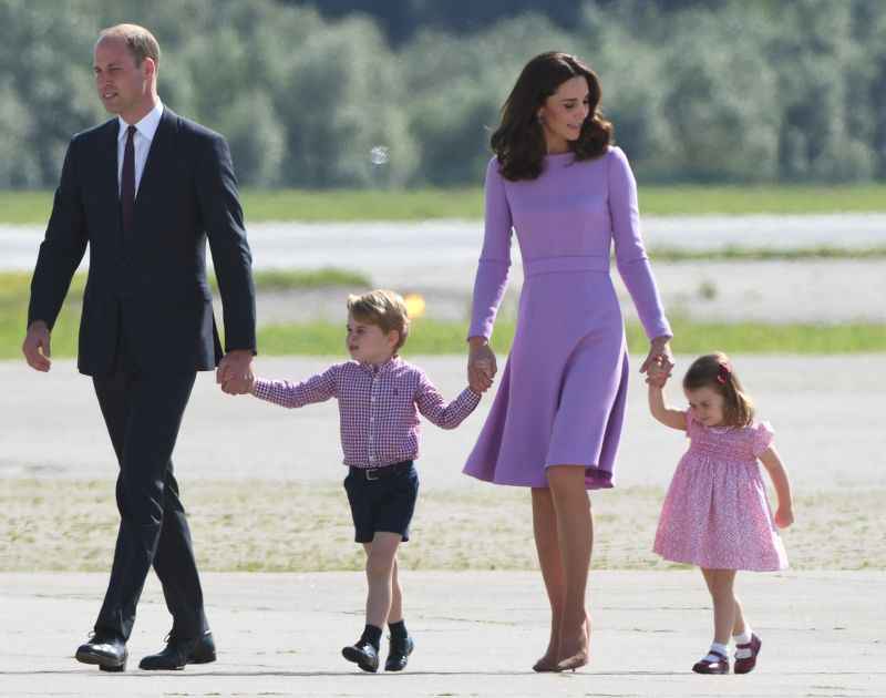 William, George, Kate e Charlotte