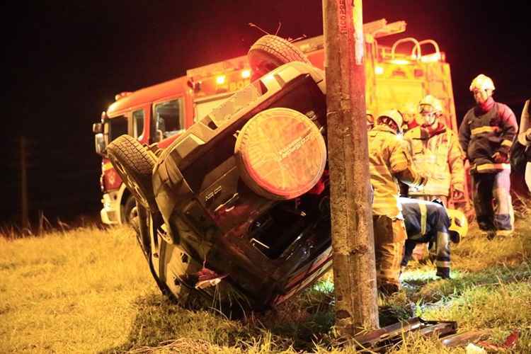 O acidente aconteceu na noite dessa quarta-feira (25/4), no quilômetro 12 da rodovia, localizado entre Planaltina e Sobradinho