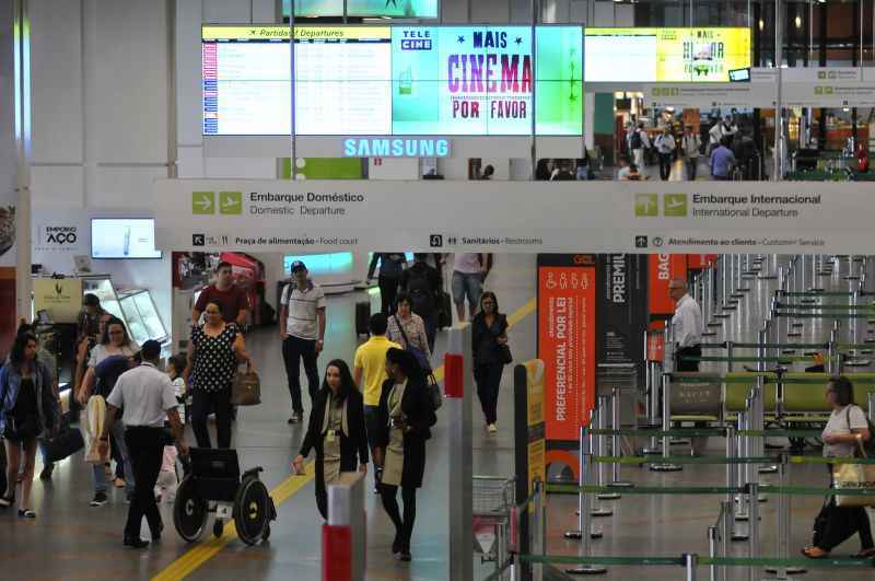 Movimentação de passageiros no Aeroporto Internacional de Brasília