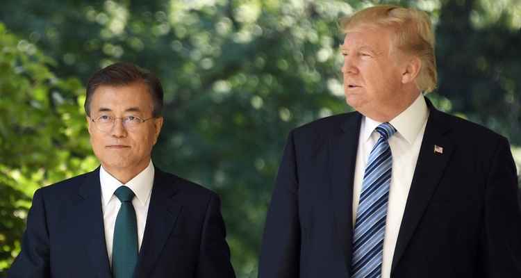 presidente da coreia do sul e trump