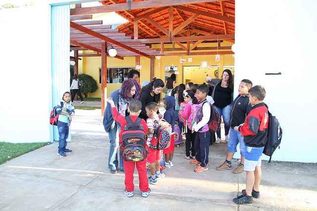 A  escola funciona no conjunto habitacional Paranoá Parque