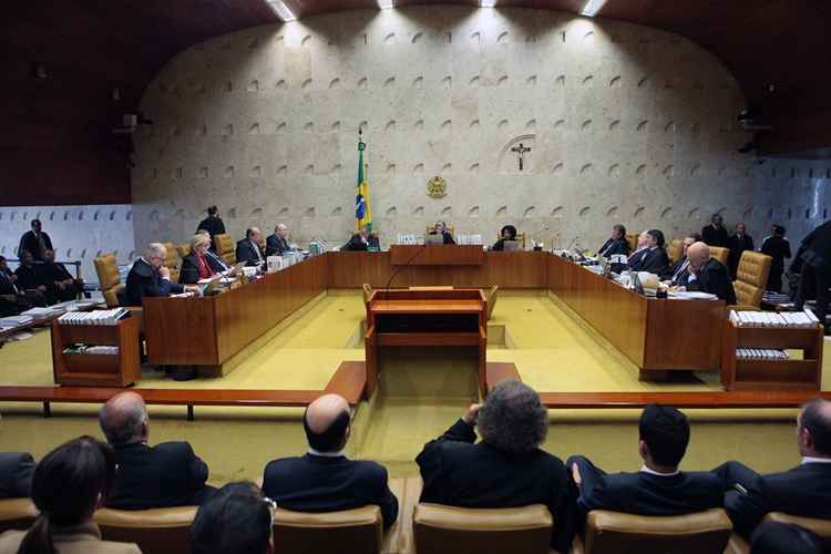 Na foto, o local da votação no Supremo Tribunal Federal