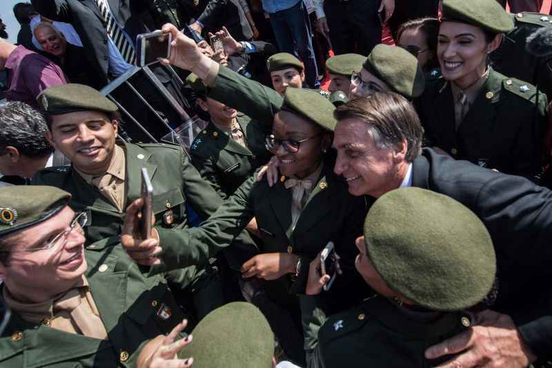 Mesmo ausente, Bolsonaro foi lembrado no evento, realizado em uma sala da Federação dos Plantadores de Cana do Brasil (Feplana), na área central de Brasília