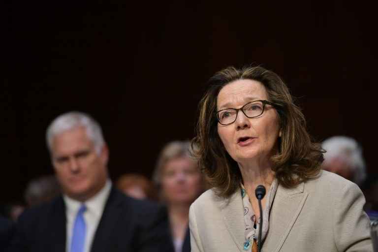 Gina Haspel, nomeada para Trump para comandar a CIA, durante audiência de confirmação no comitê do Senado em Washington