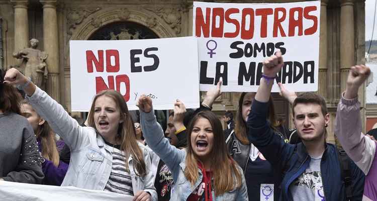 manifestação na espanha