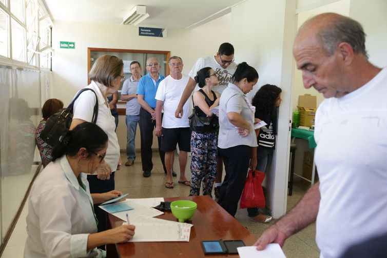 Fila em posto do Distrito Federal