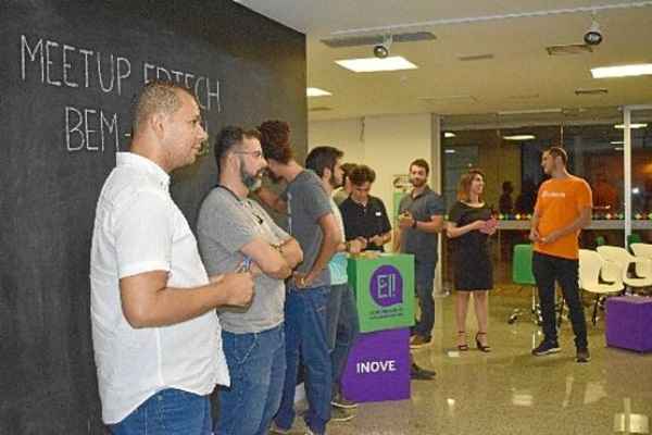 Participantes do 3º Edtech Meetup BSB, evento realizado no espaço da Ei! Comunidade de Empreendedorismo