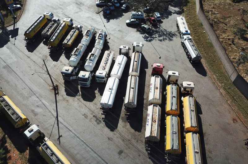 Greve dos caminhoneiros por causa da alta dos combustíveis