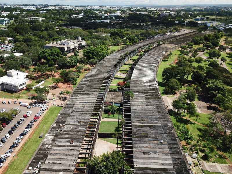 Imagem aérea do ICC na UnB