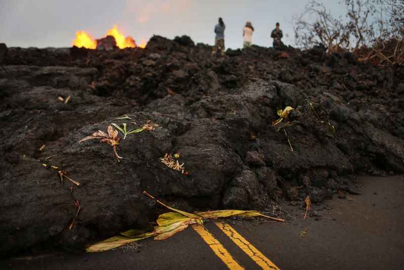 Lava do vulcão Kilauea, no Havaí