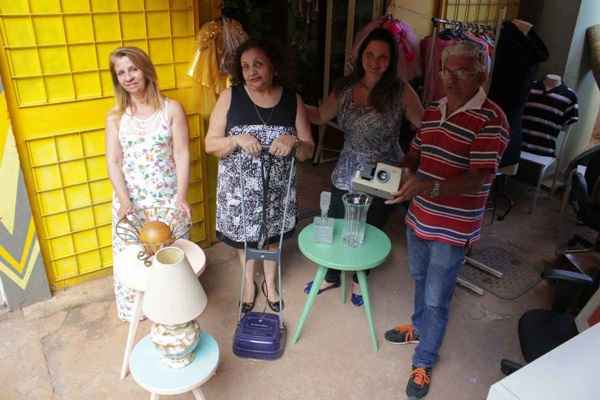 Sônia (atendente), Rosilda, Dayana (que ajuda com as finanças) e Paulo José