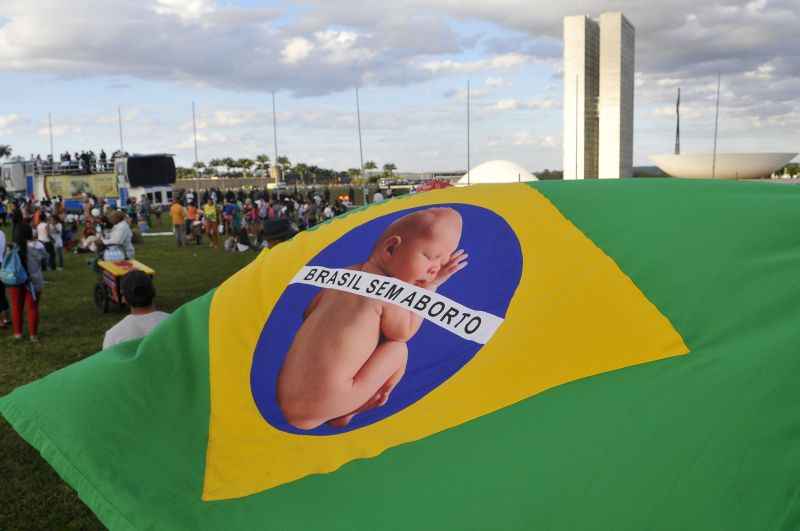 Passeata contra o aborto contra o aborto realizado na Esplanada dos Ministérios