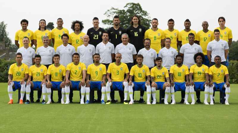 Foto Oficial da Seleção Brasileira para a Copa do Mundo da Rússia 2018