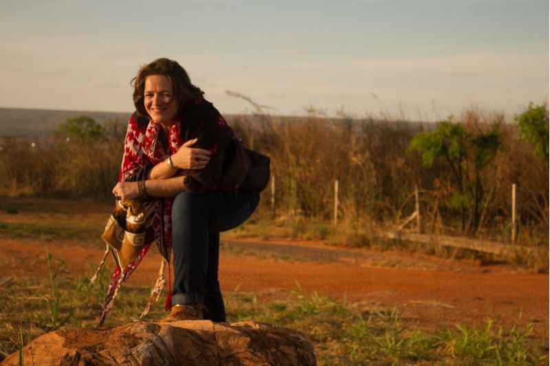 Simone Guimarães gosta do ar do Cerrado