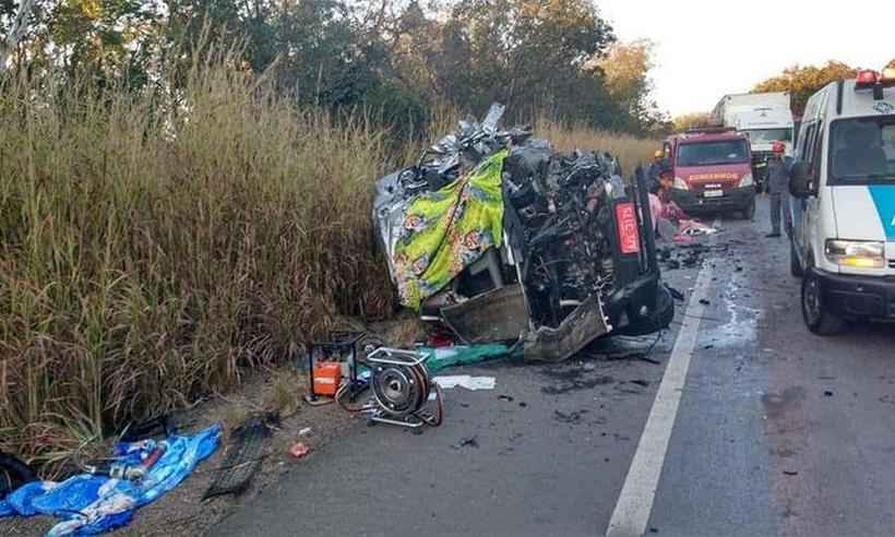 Entre os mortos está o motorista da van