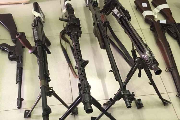 Armas apreendidas pela Polícia Civil