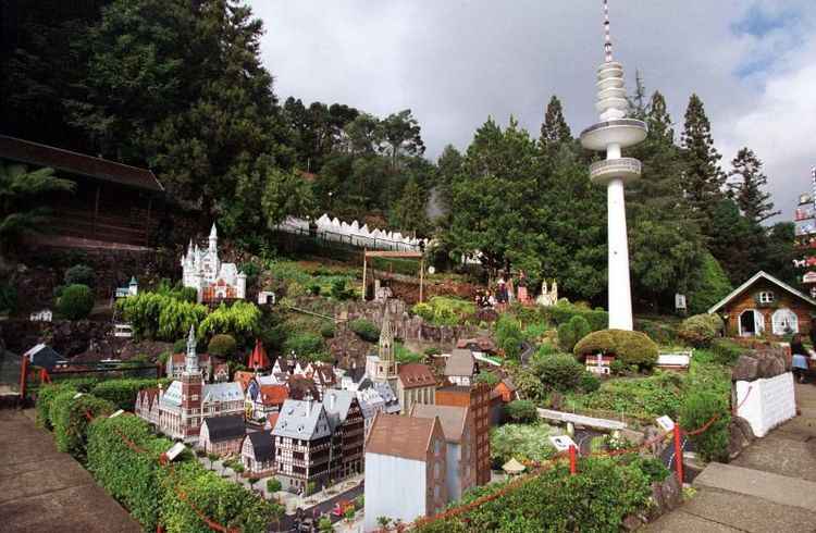 Vista do Mini Mundo, em Gramado, Rio Grande do Sul