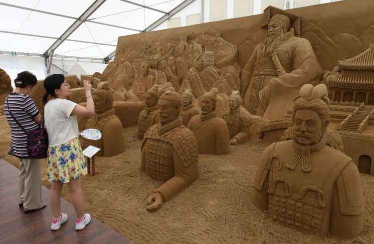 As estruturas, em Terracota, foram encontradas em Shaanxi