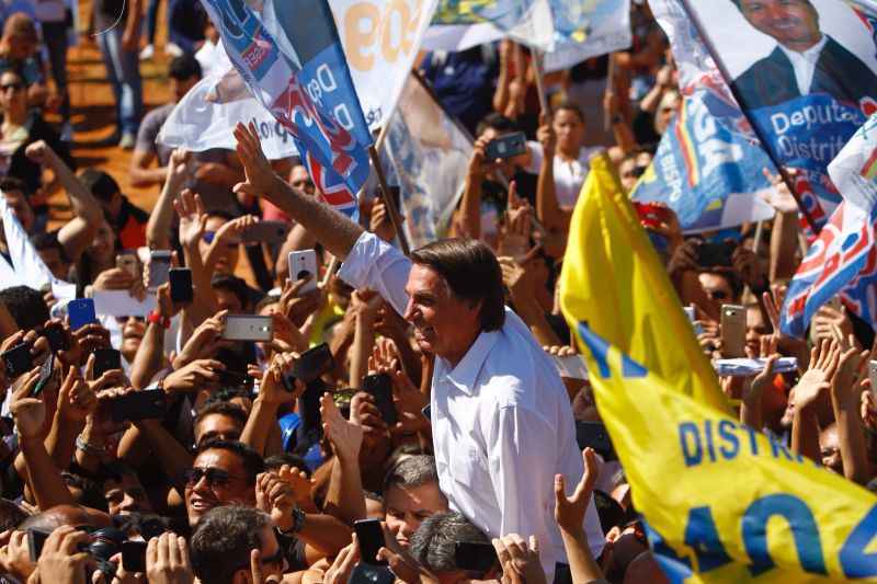 Carreata do presidenciável, Jair Bolsonaro (PSL) em Ceilândia