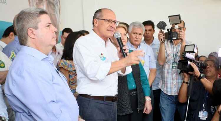 Geraldo Alckmin em campanha eleitoral