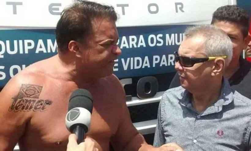 Wladimir Costa ficou famoso pela tatuagem de Temer, que era fake