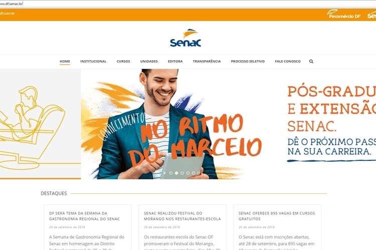 Senac abre inscrições abertas para o preenchimento de 895 vagas em 18 cursos de formação inicial e continuada do Programa Senac de Gratuidade (PSG)